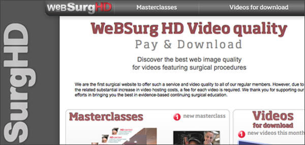 Webdesign du site websurgHD